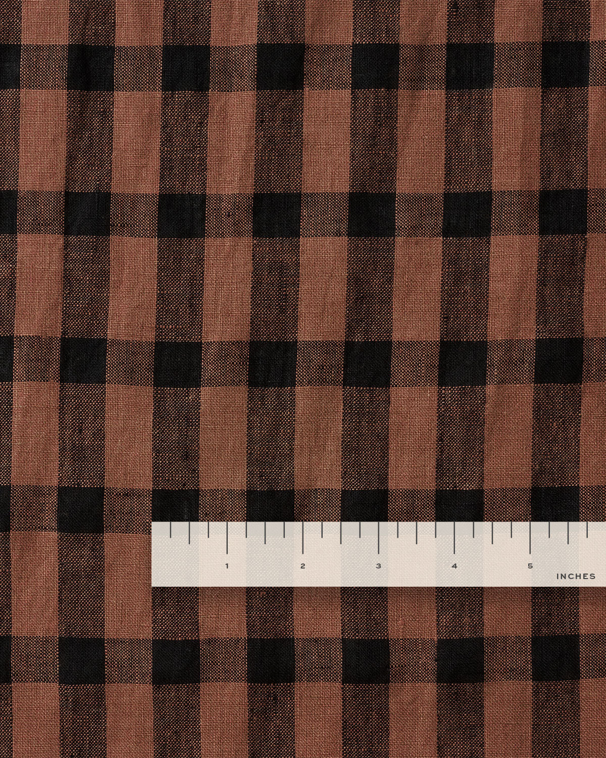 Acorn Elongated Gingham Washed Linen - Image 3