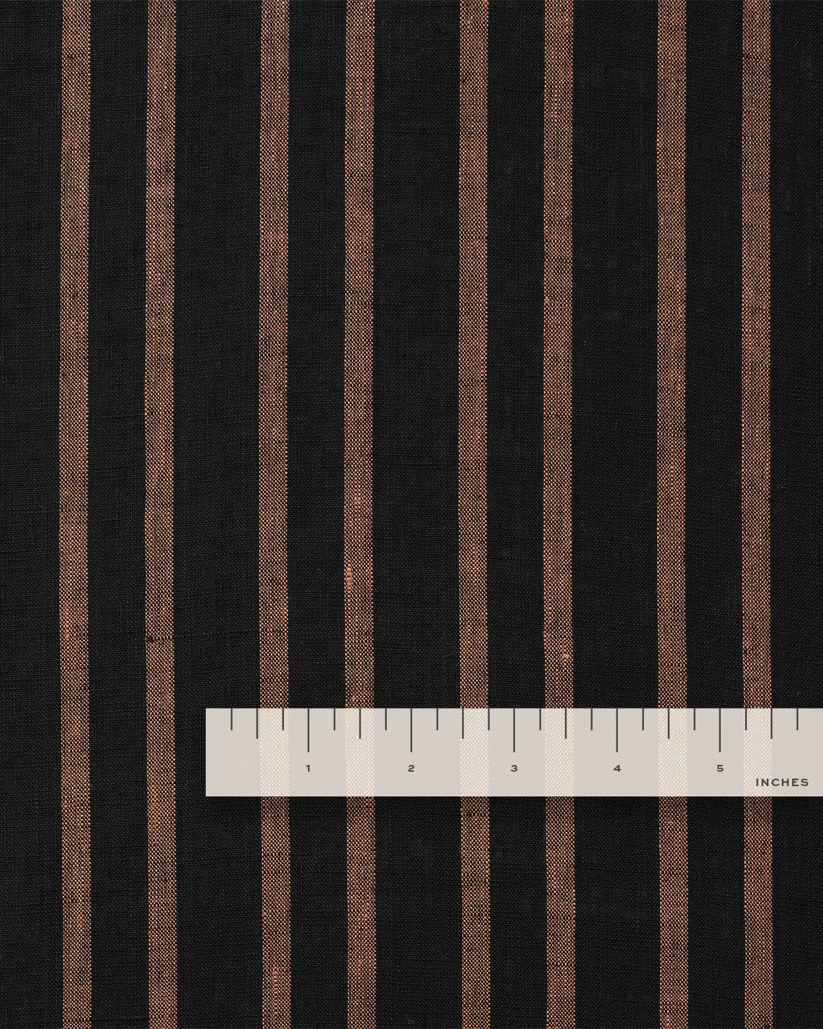 Black Home Stripe Washed Linen - Image 4