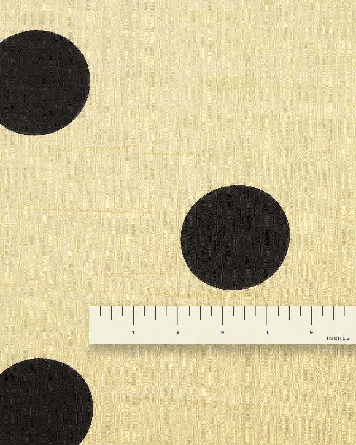 Black Polka Dot Block Print Cotton - Image 3