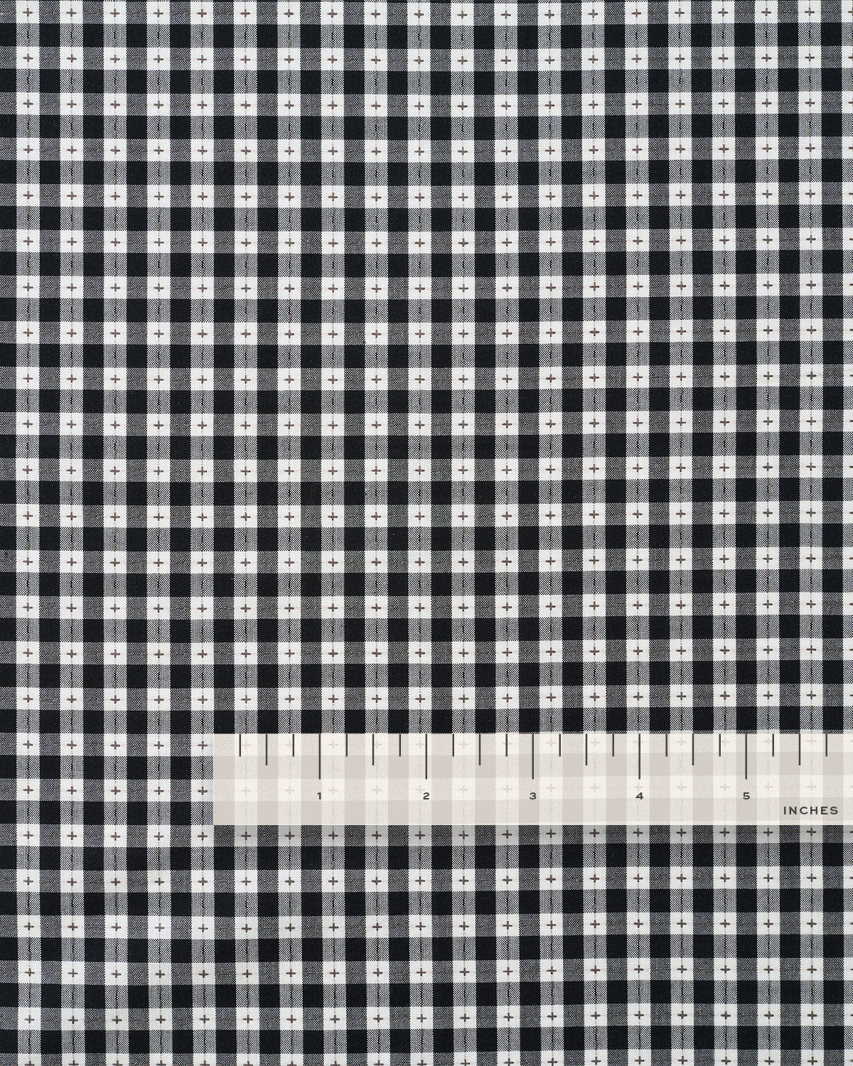Black Small Stitch Gingham Cotton - Image 5