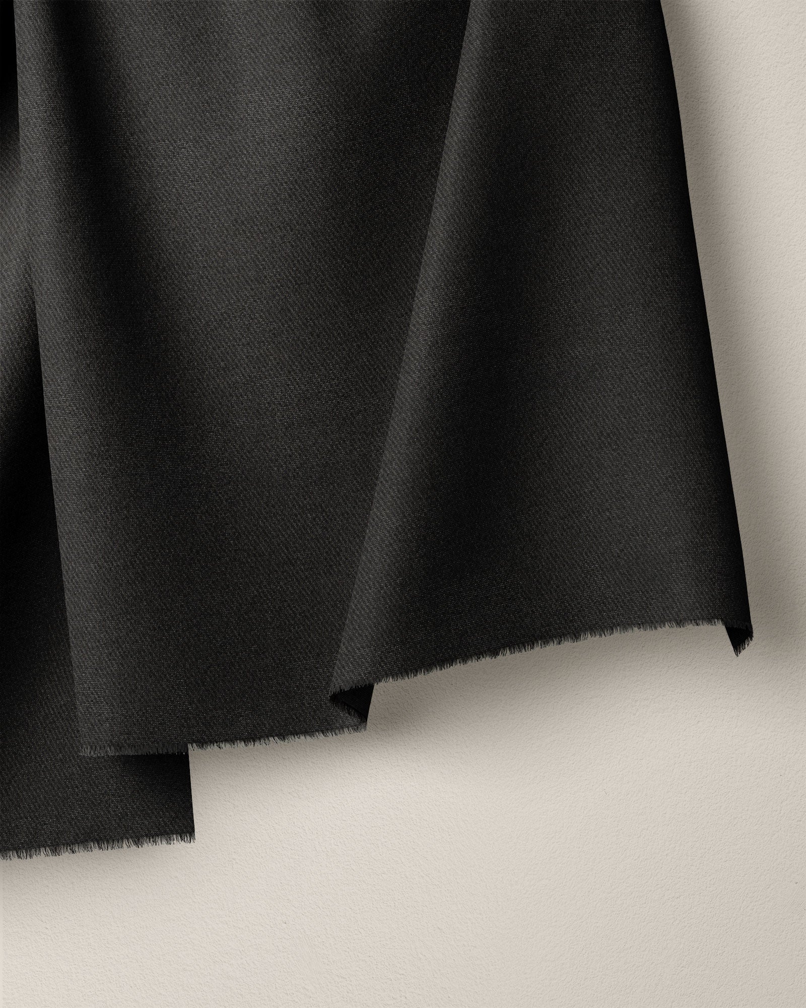 Black Washed Cotton Twill