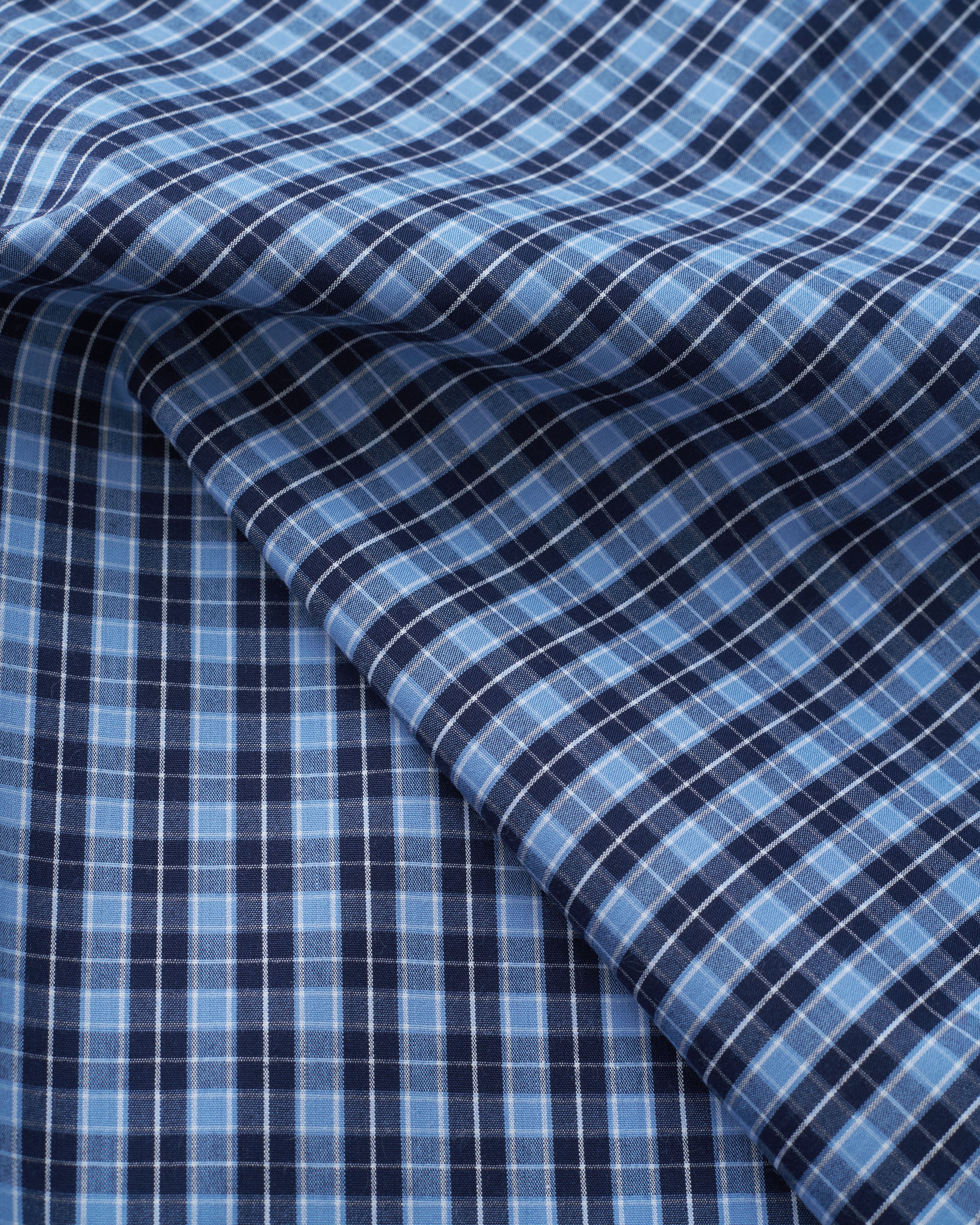 Blue 90s Plaid Cotton - Image 2