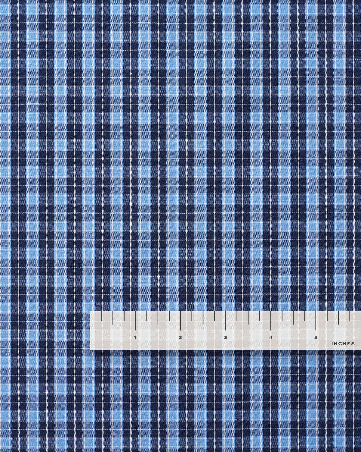 Blue 90s Plaid Cotton - Image 4