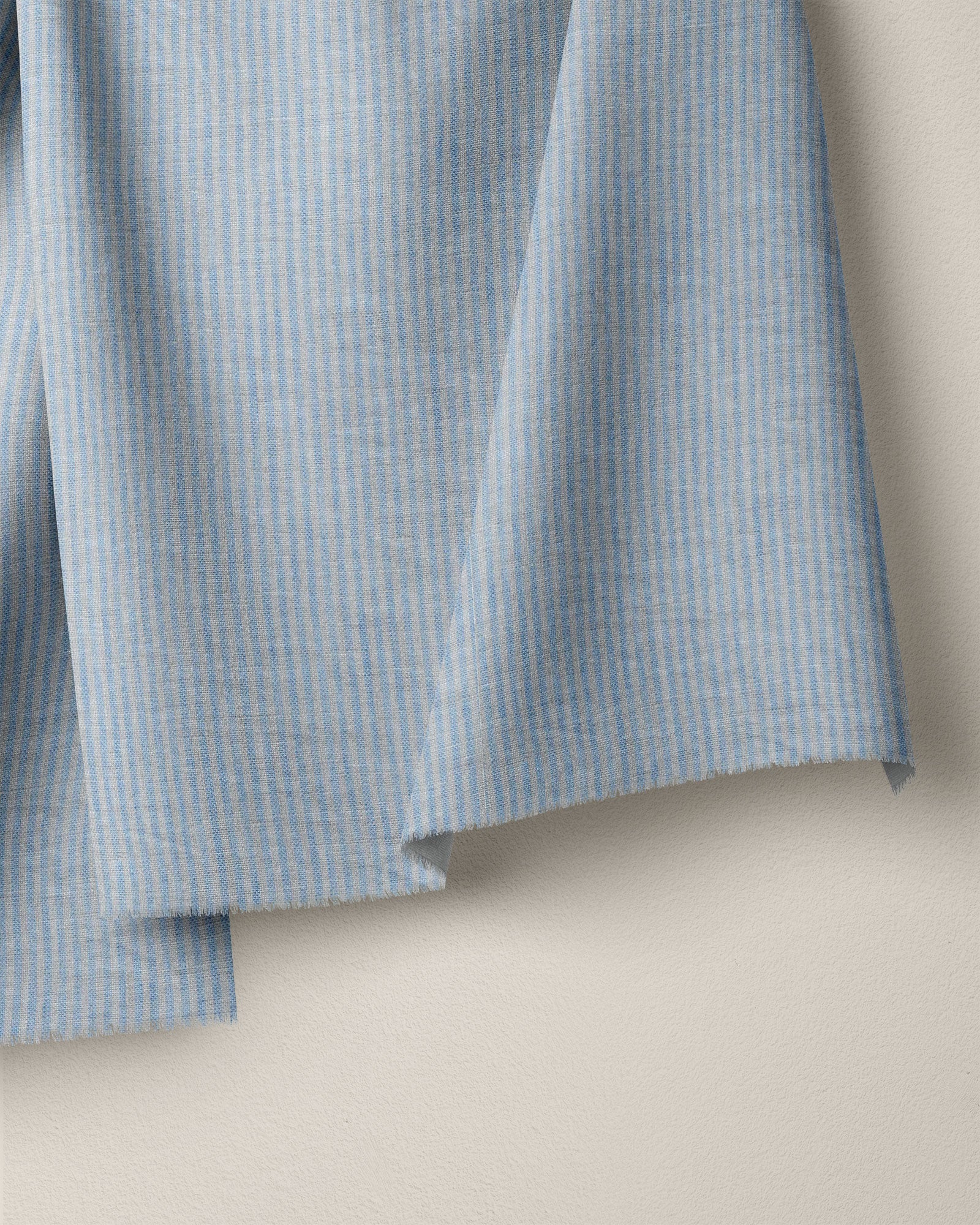 Blue Angel Thin Stripe Linen - Image 2
