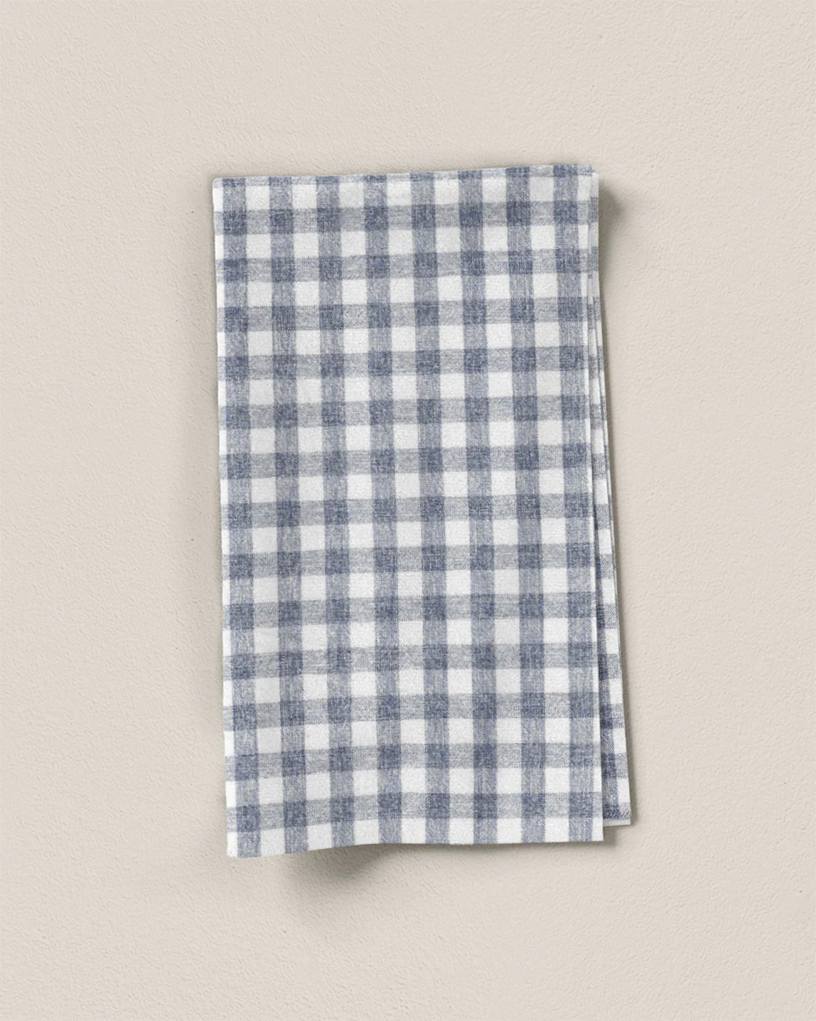 Cast Blue Medium Gingham Stonewash Cotton Linen - Image 2