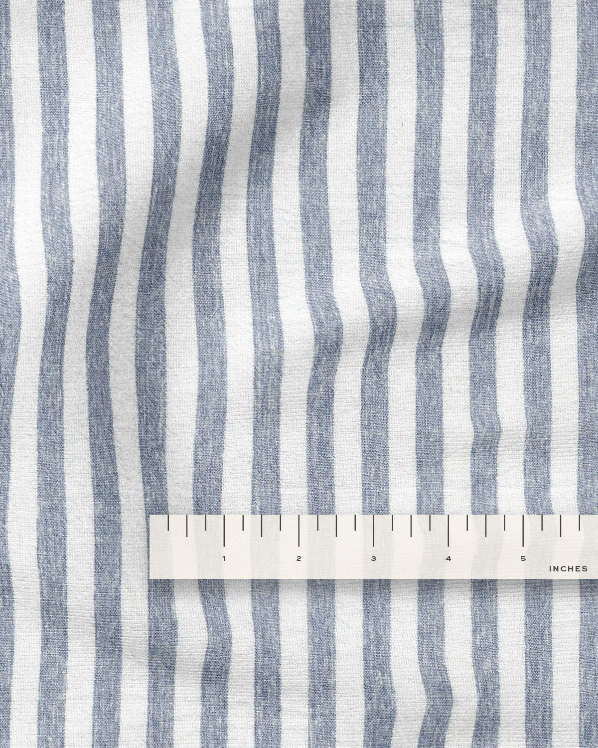 Cast Blue Stripe Stonewash Cotton Linen - Image 3