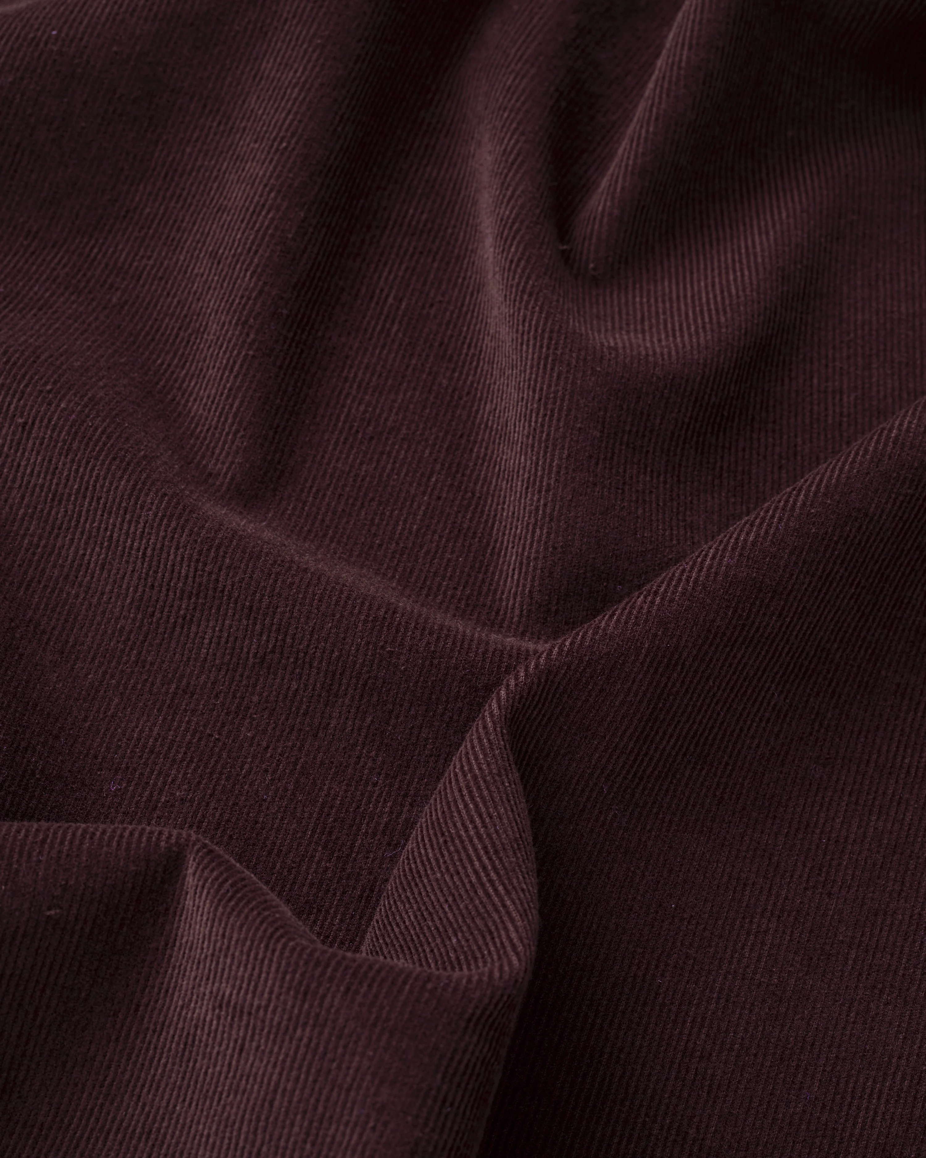 Chocolate Plum Feather Soft Cotton Corduroy
