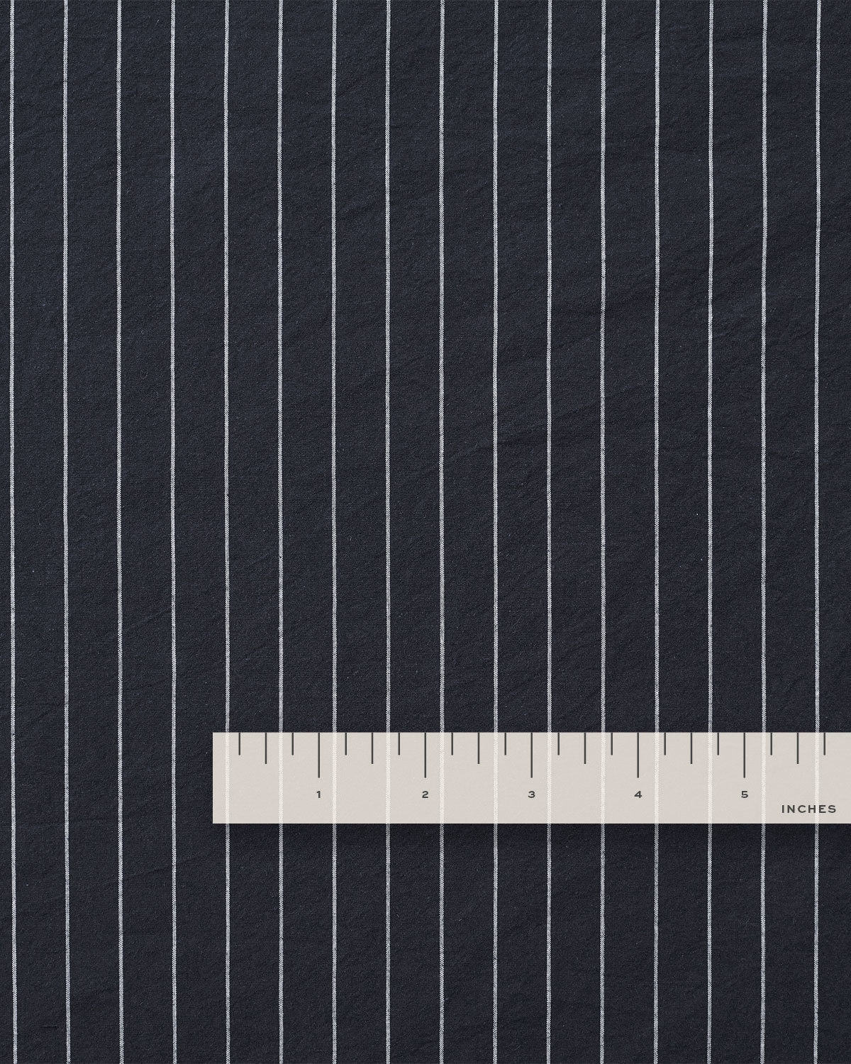 Classic Navy Stripe Luxury Cotton Linen - Image 4
