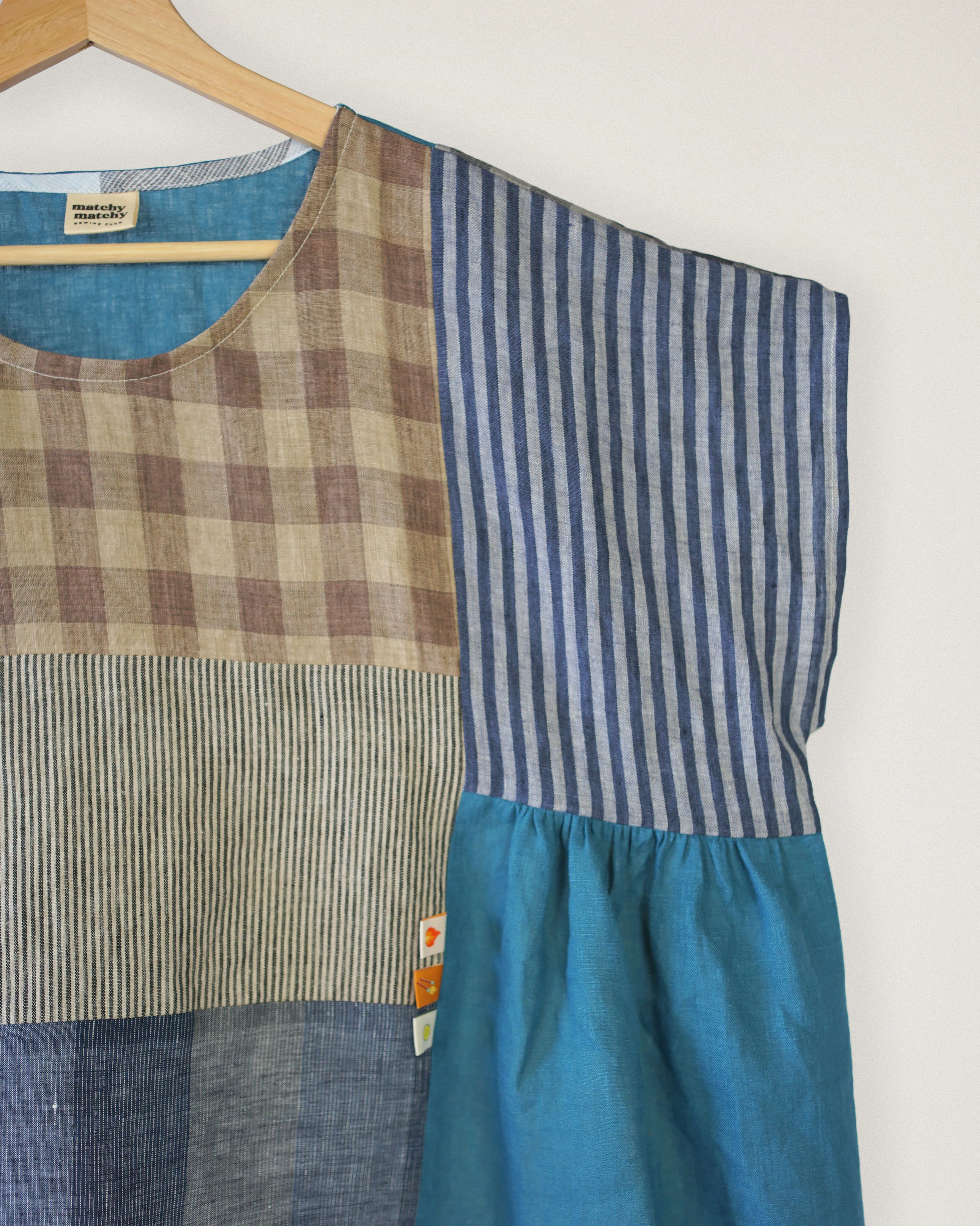 One of a Kind Collage Gather Top • 2XL - Image 3