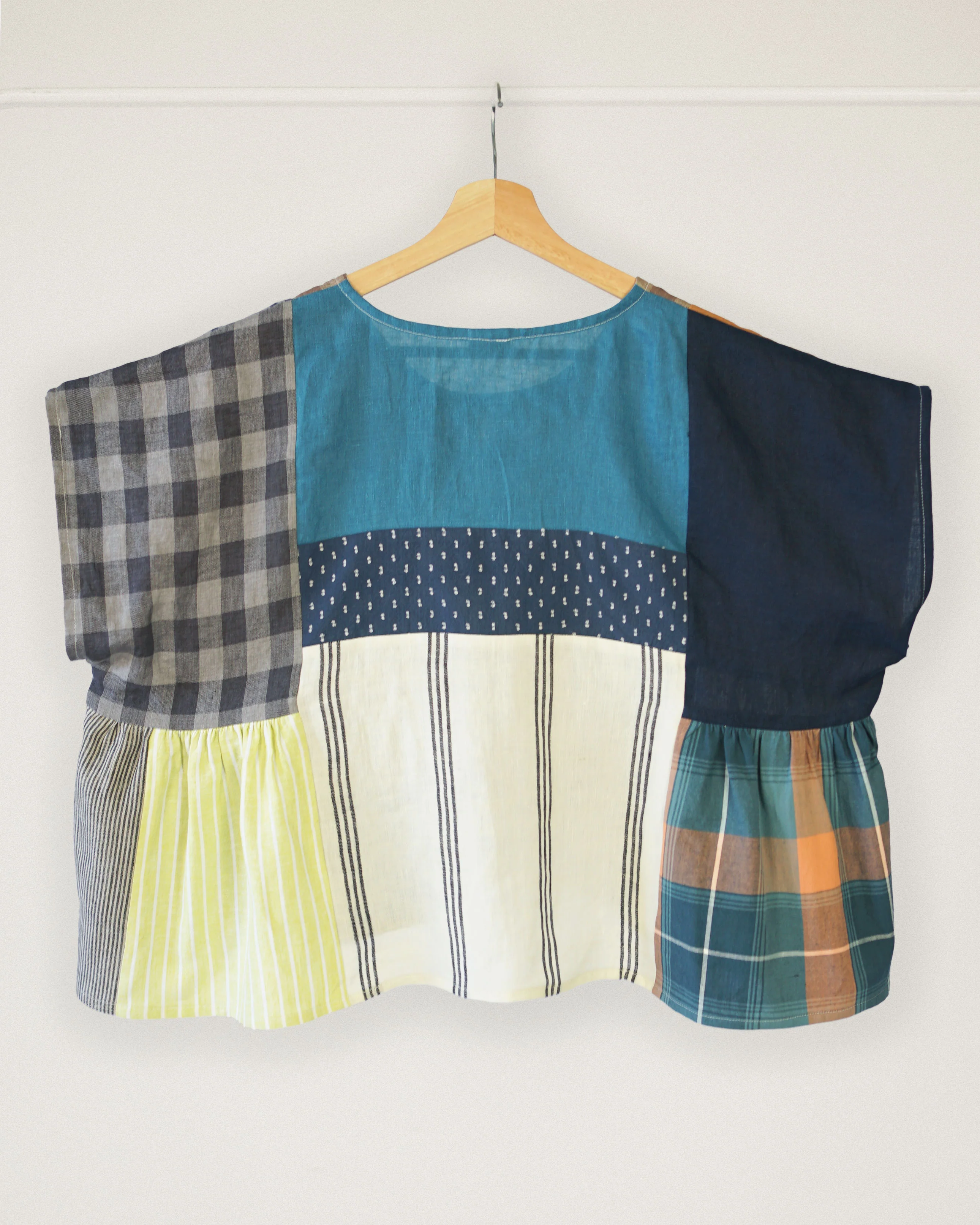 One of a Kind Collage Gather Top • 2XL - Image 5