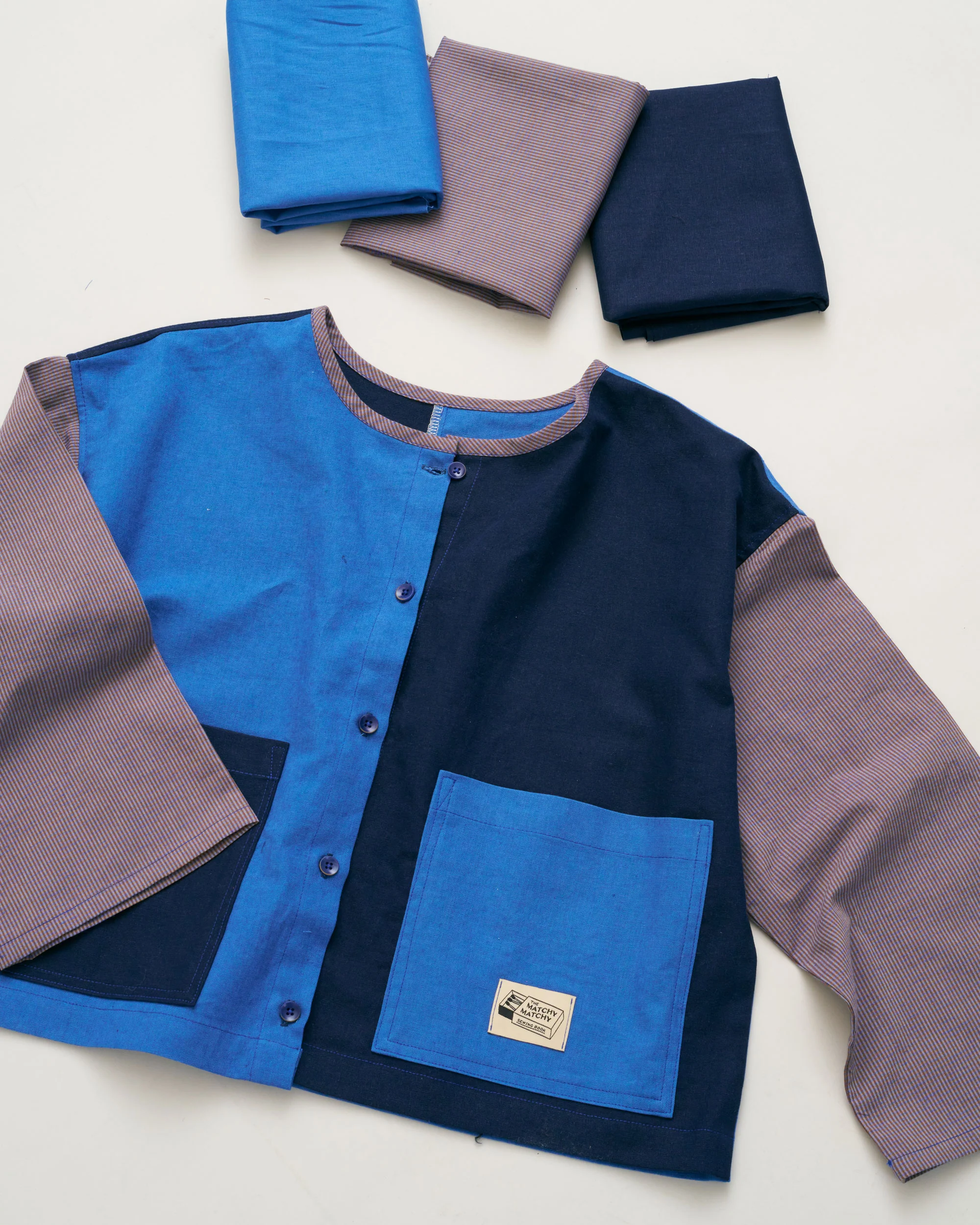 Cornflower Easy Sew Linen Cotton - Image 4