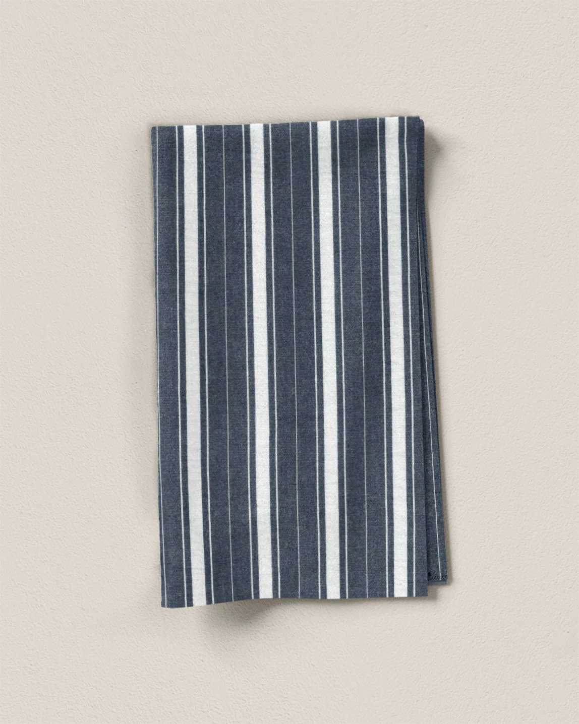 Denim Blue Fun Stripe Washed Cotton