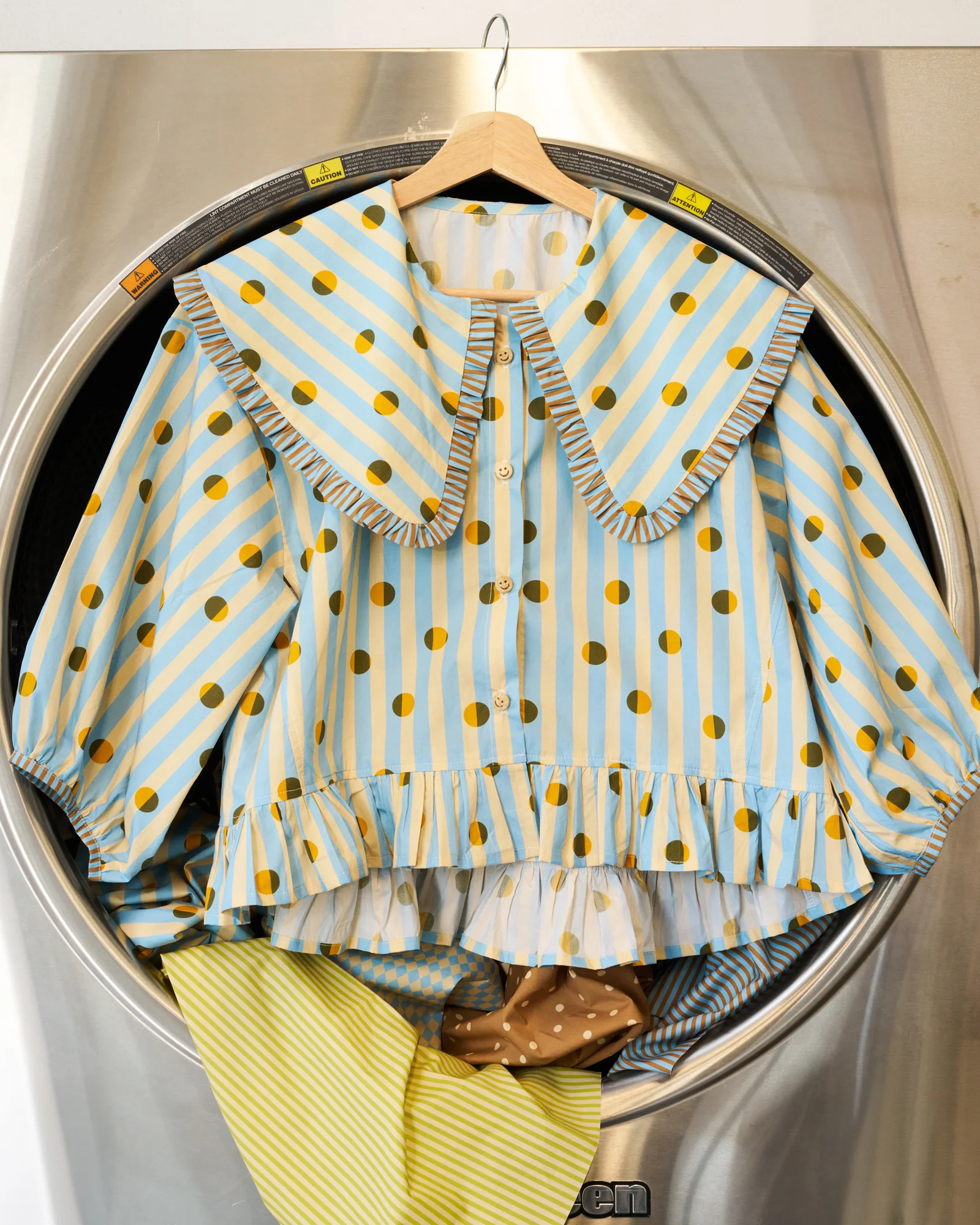 Dot and Stripe Smooth Cotton Poplin - Image 6