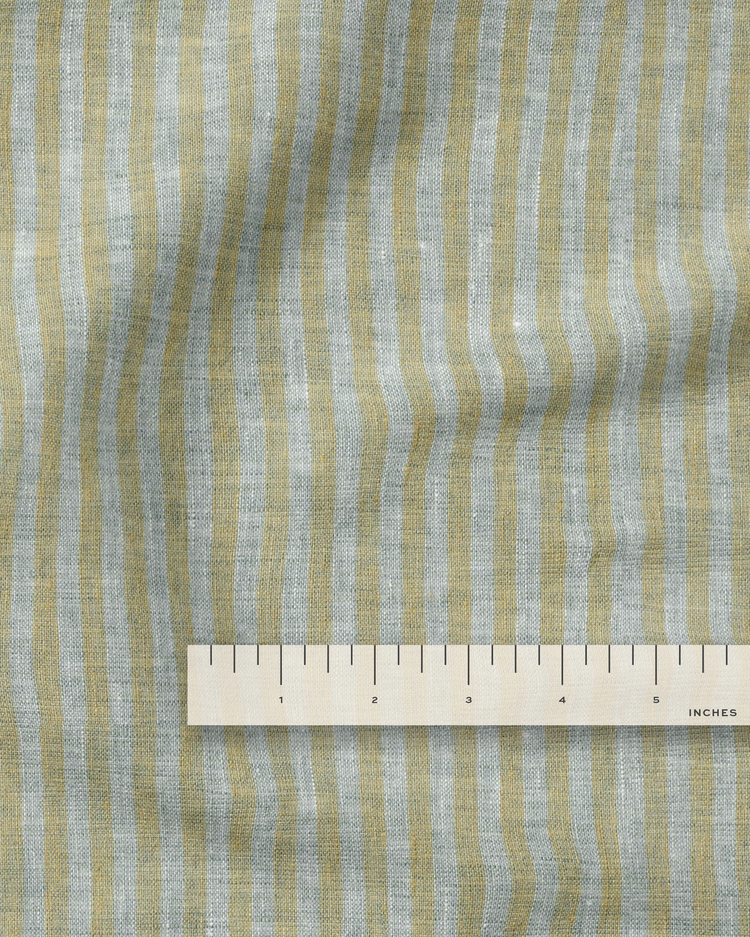 Golden Sky Candy Stripe Washed Linen - Image 3