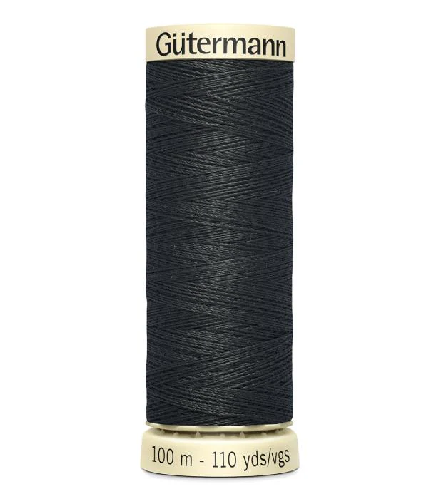 Gutermann Sew-All thread (110 yards) - #120 Black Chrome