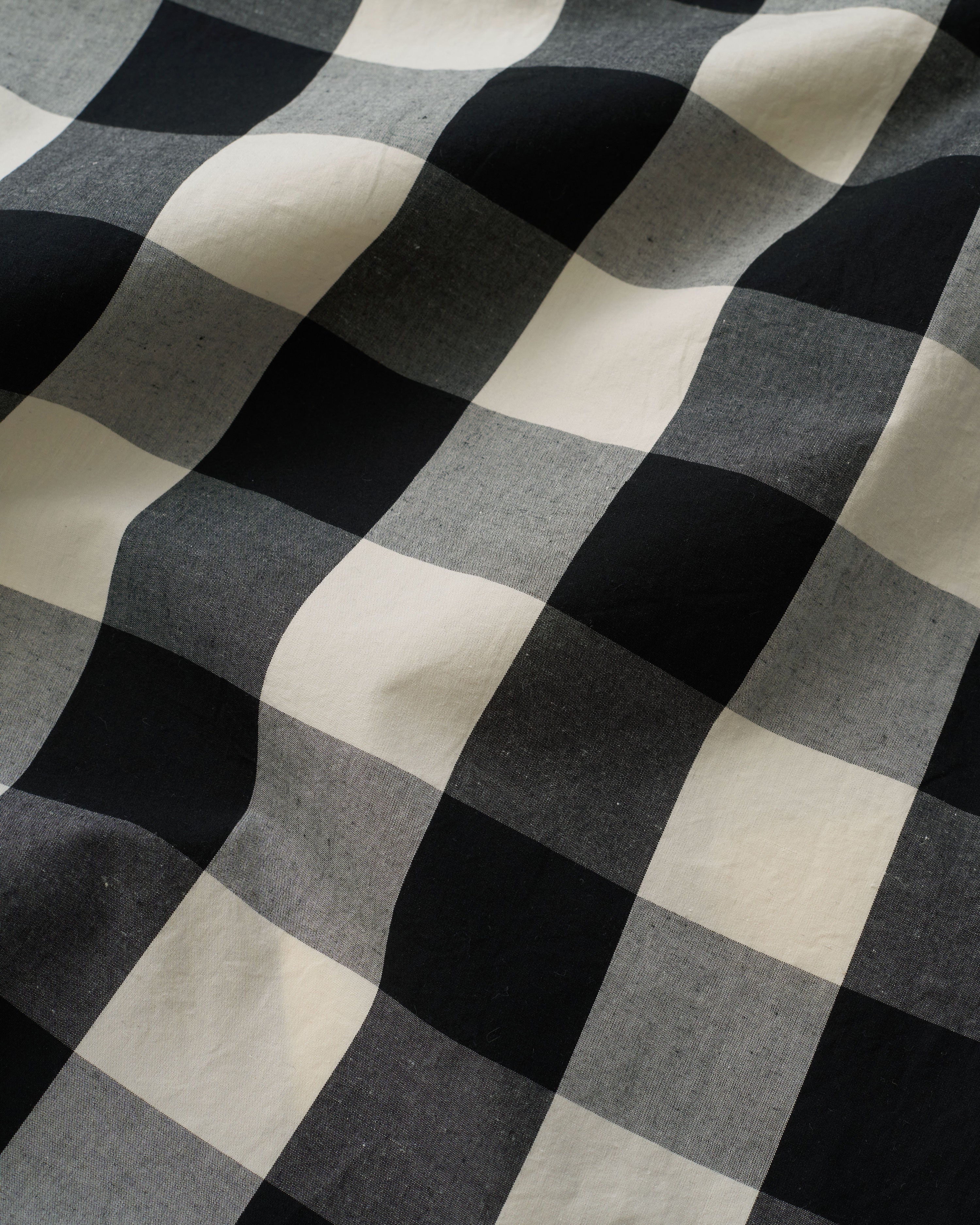 Grand Black Gingham Premium Cotton