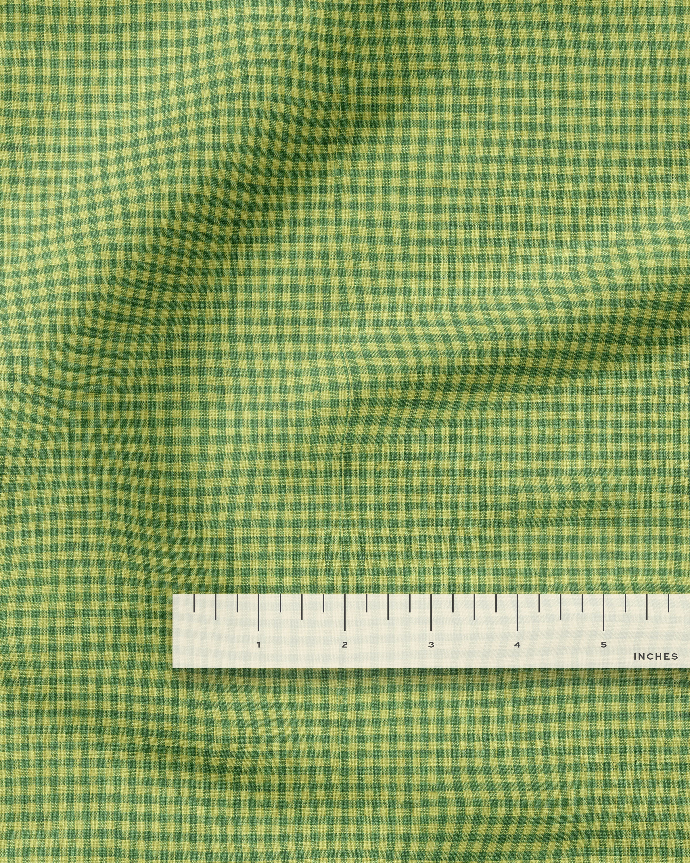 Micro Pickle Gingham Washed Linen - Image 3