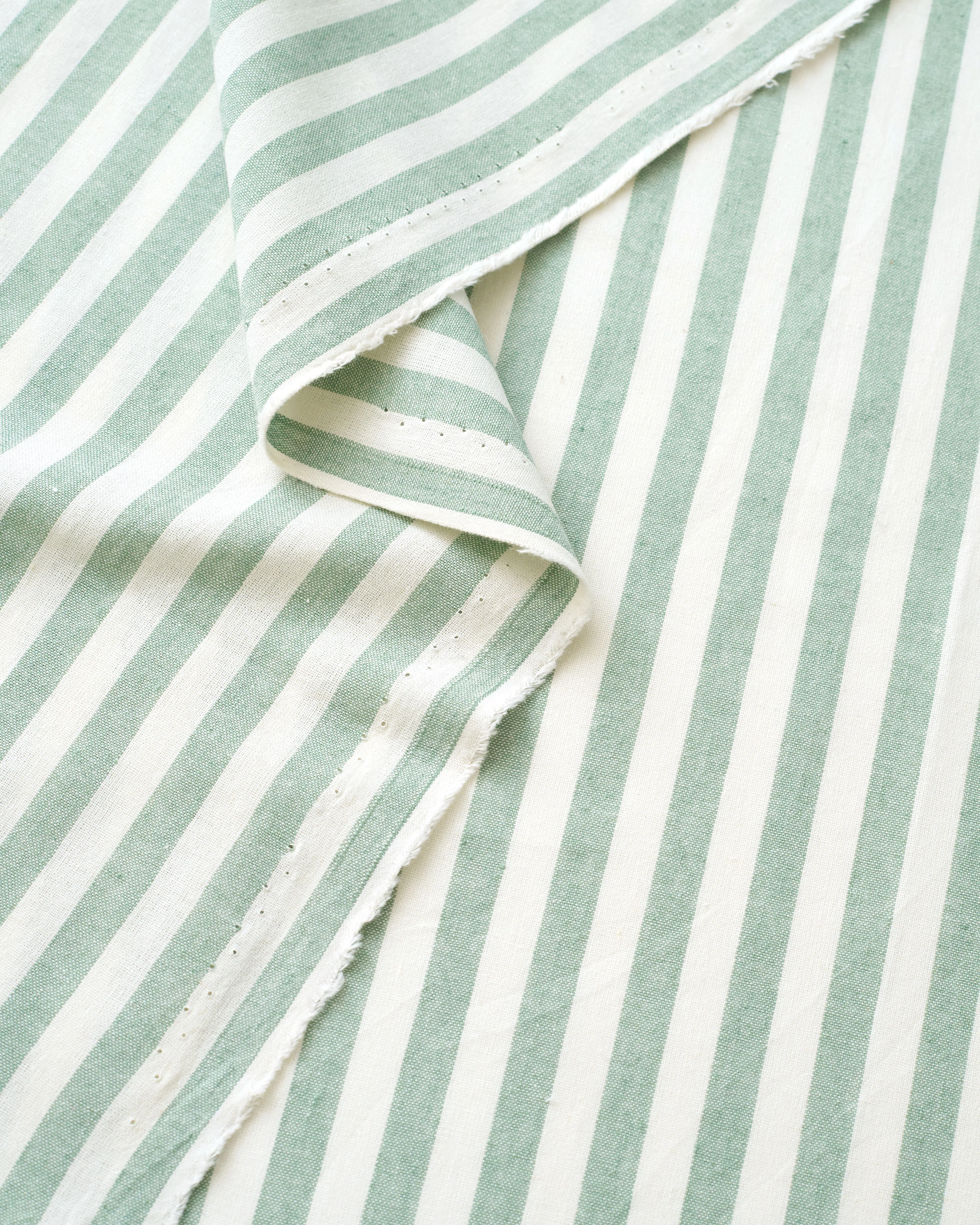 Mint Green Big Market Stripe Cotton - Image 2