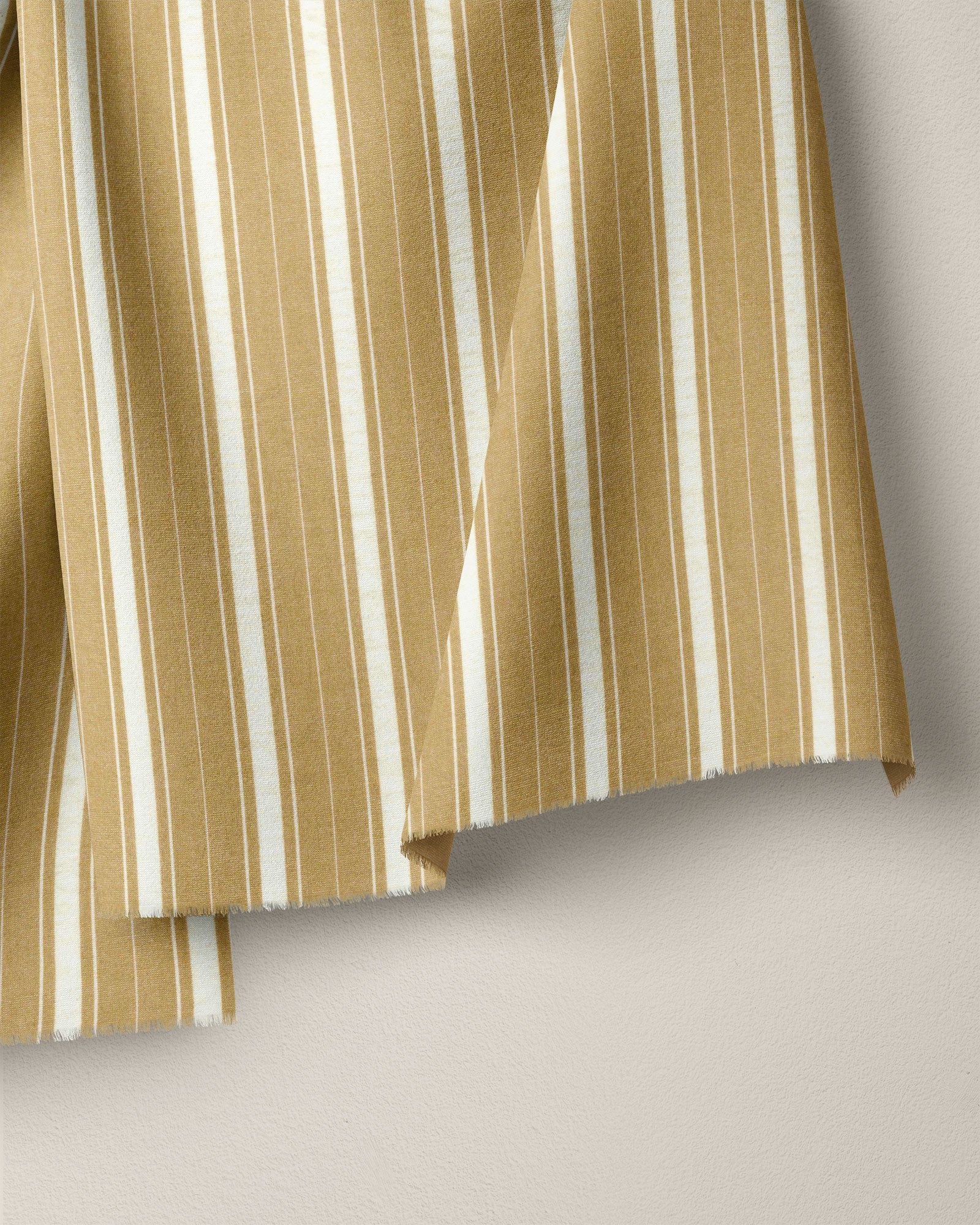 Mustard Fun Stripe Washed Cotton - Image 2