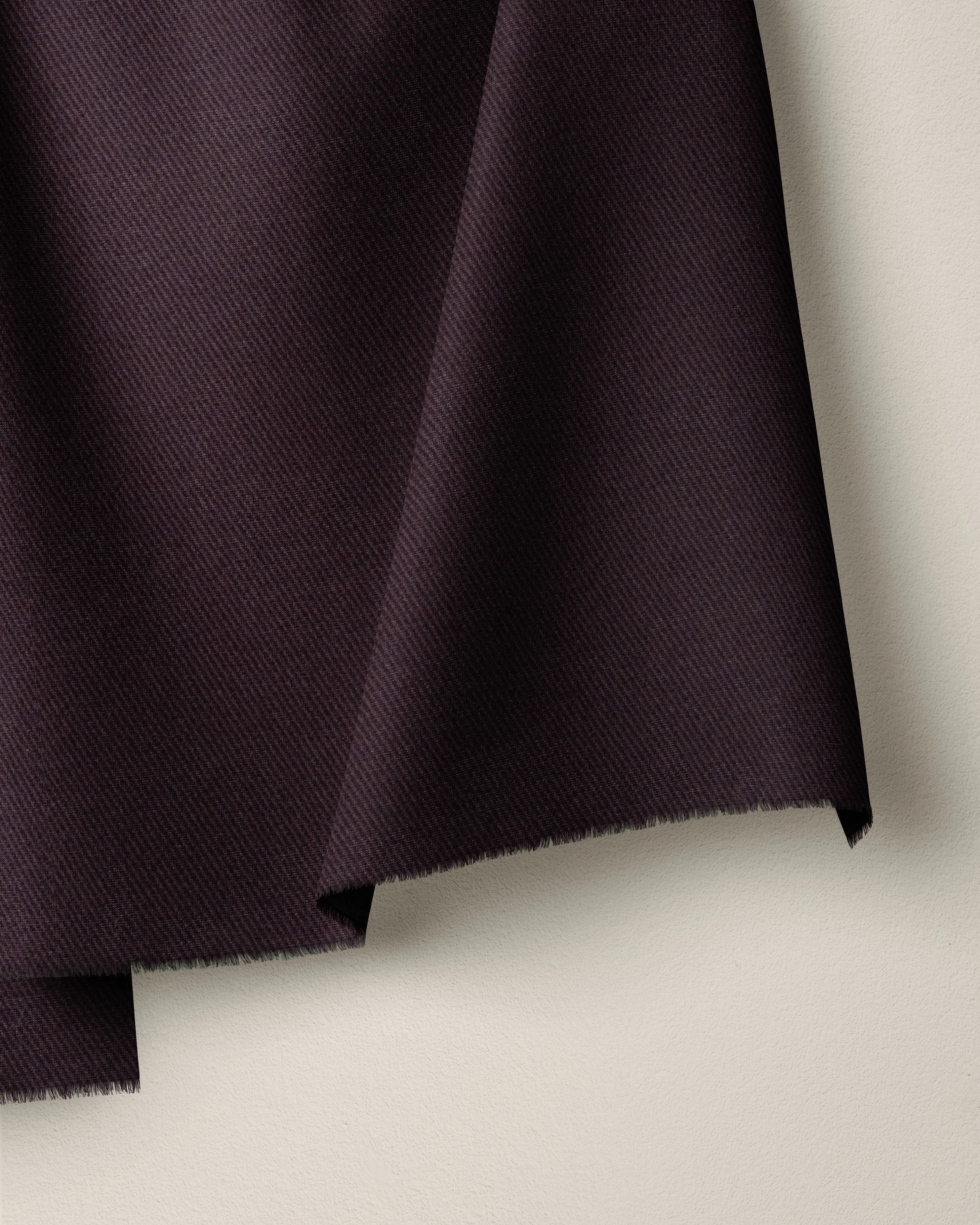 Night Plum Brushed Bull Denim