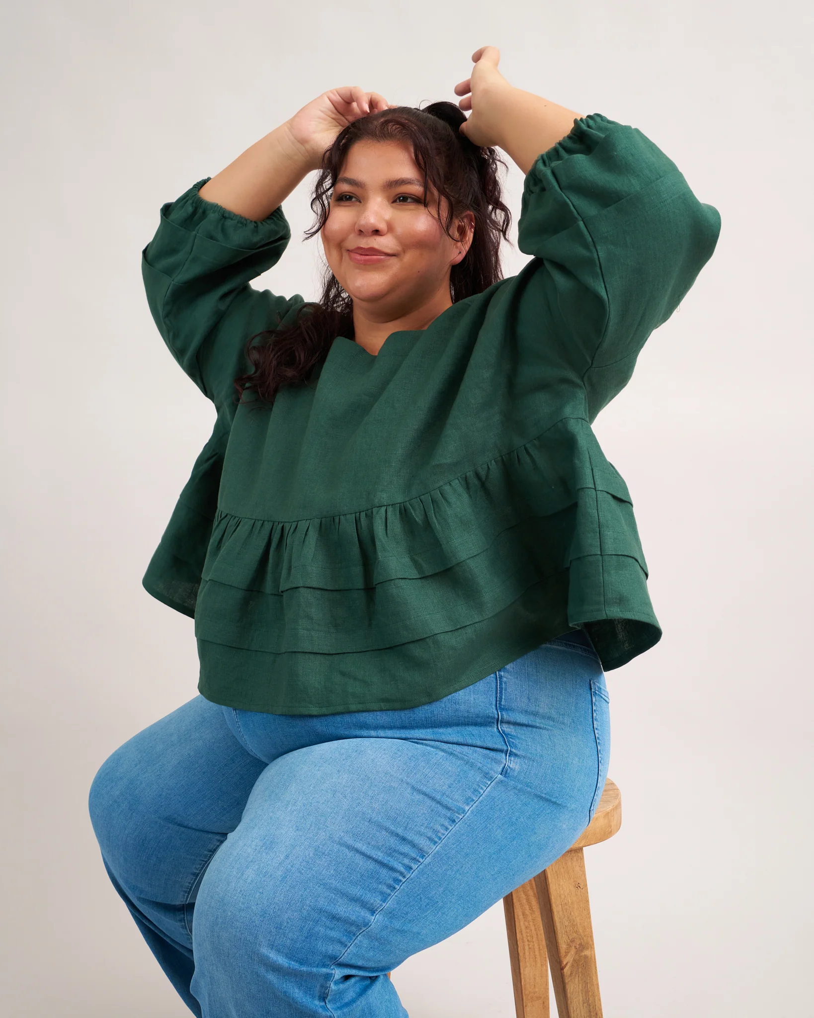 Pintuck Poet Blouse PDF Sewing Pattern | Romantic Gathered Blouse - Image 7