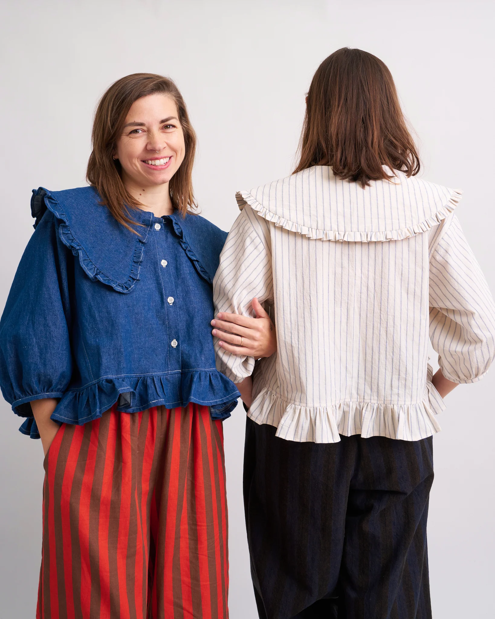 Playdate Blouse PDF Sewing Pattern | Dramatic Ruffle Collar Button Up Shirt - Image 7