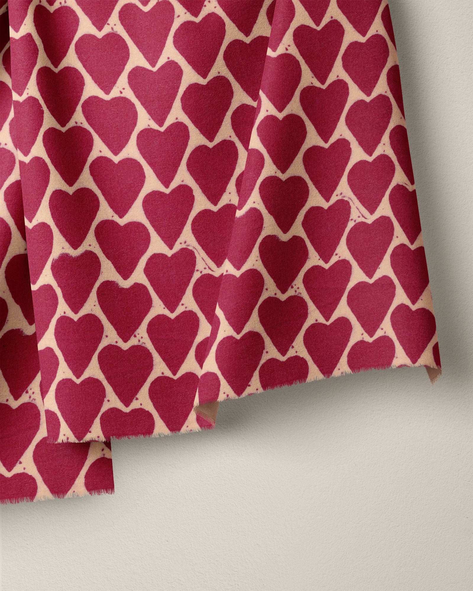 Pomegranate Heart Block Print Cotton - Image 2