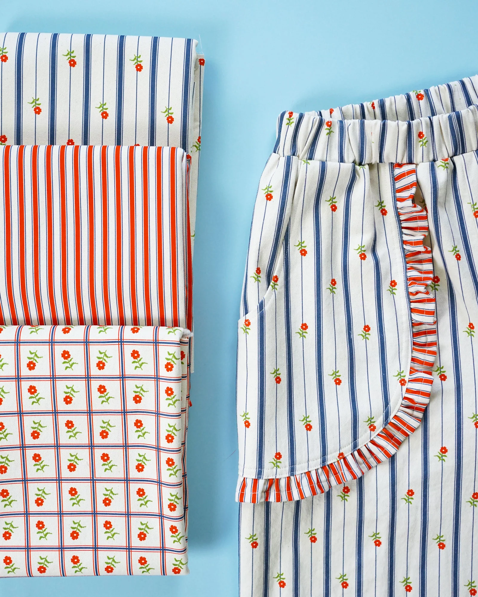 Candy Ticking Custom Cotton Twill - Image 5