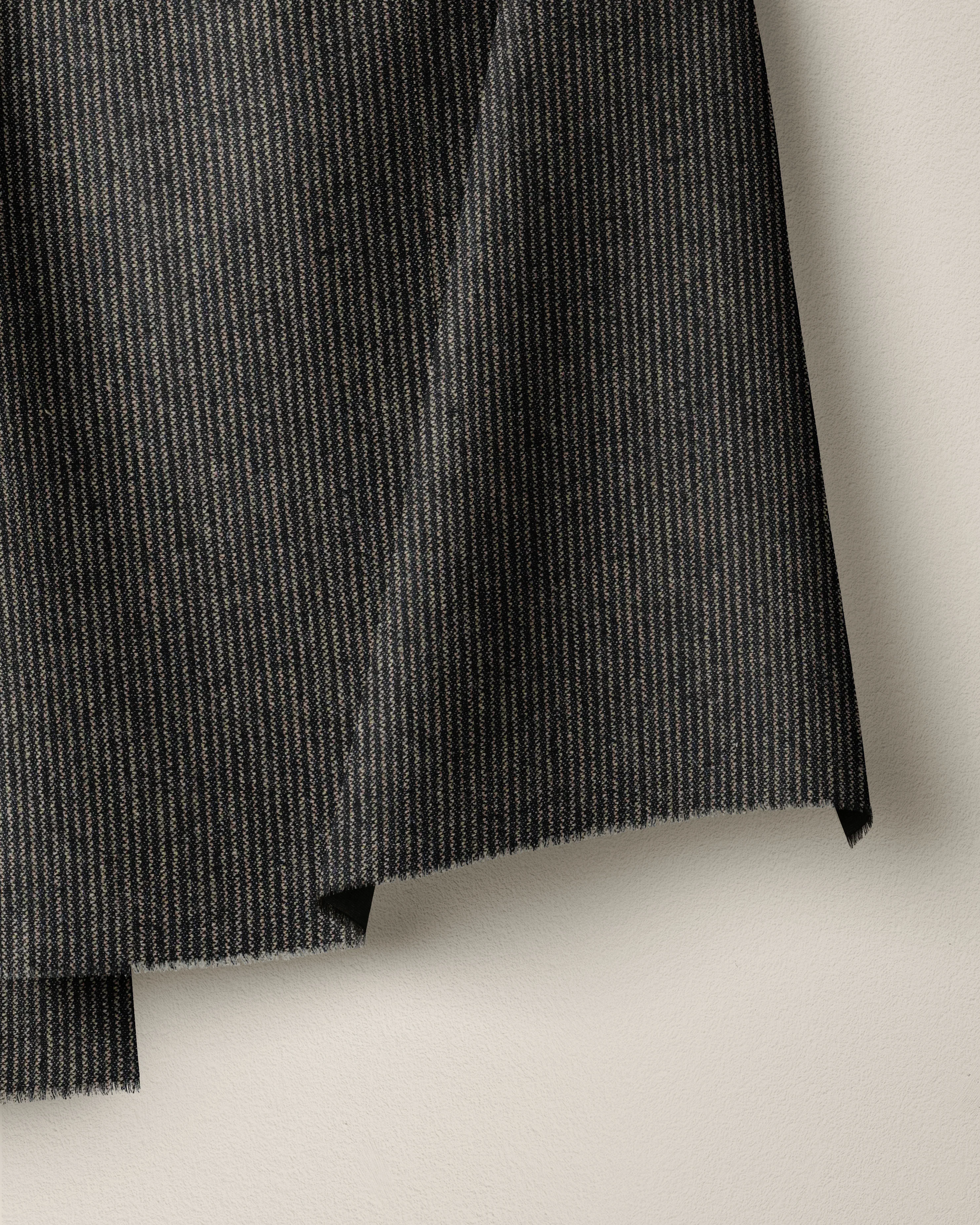 Indigo Railroad Stripe Denim - Image 2