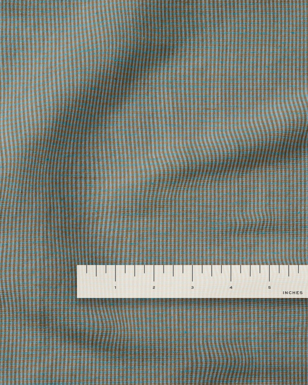 Seaglass Tiny Gingham Linen Cotton - Image 3