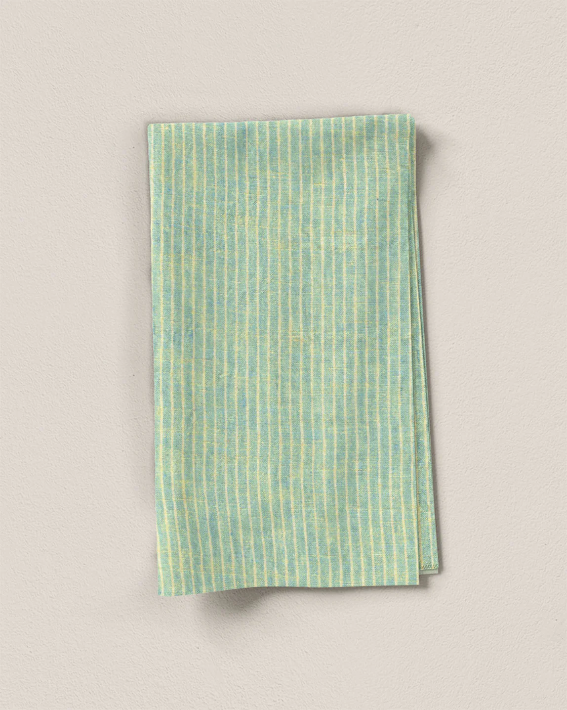 Sparkling Mint Pencil Stripe Linen
