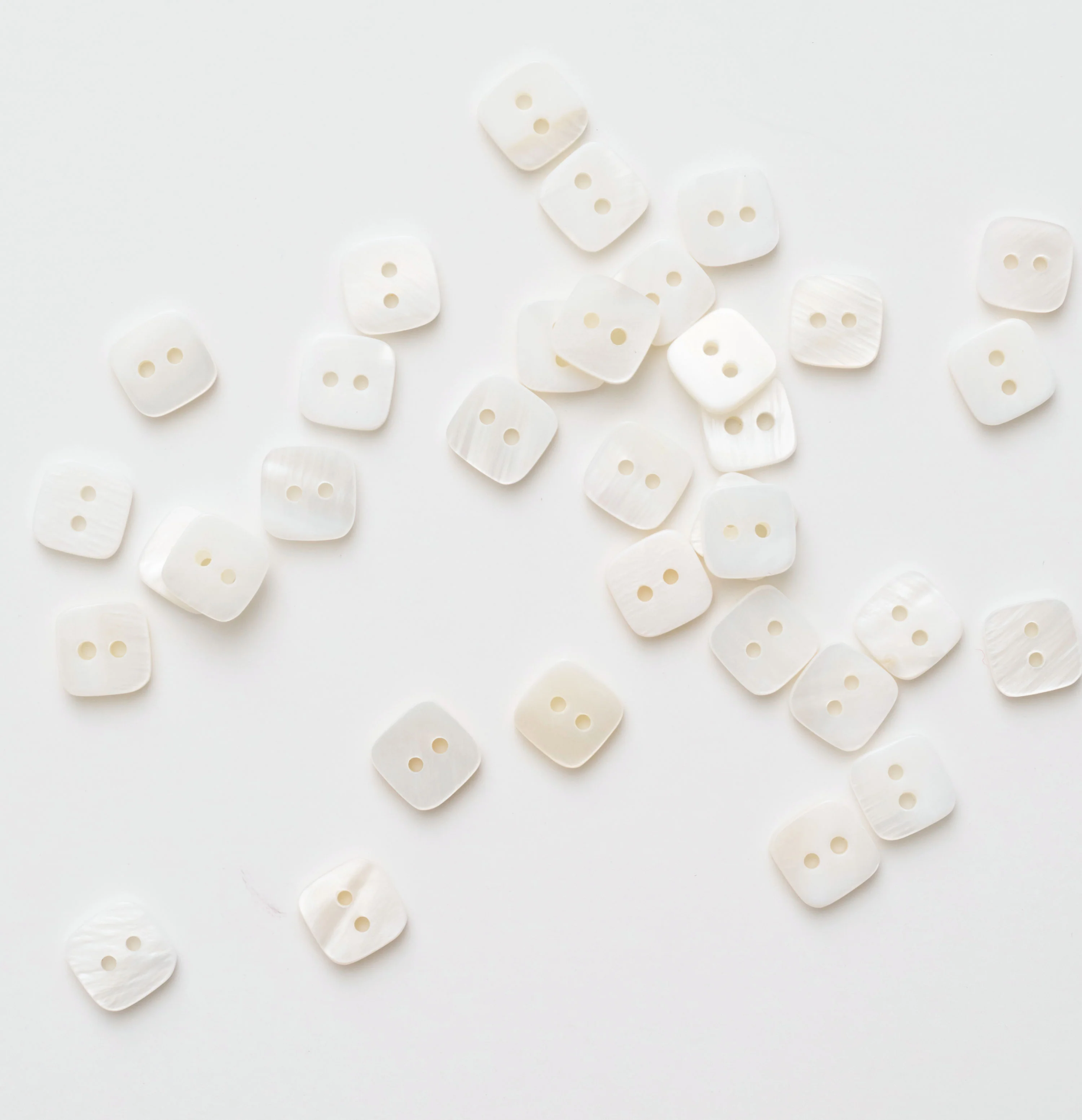 Square Shaped Shell Buttons