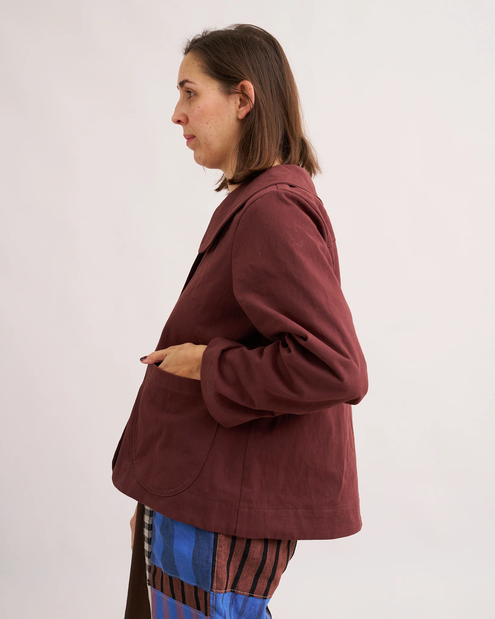 Storybook Swing Coat PDF Sewing Pattern | Oversized Collar Coat - Image 5