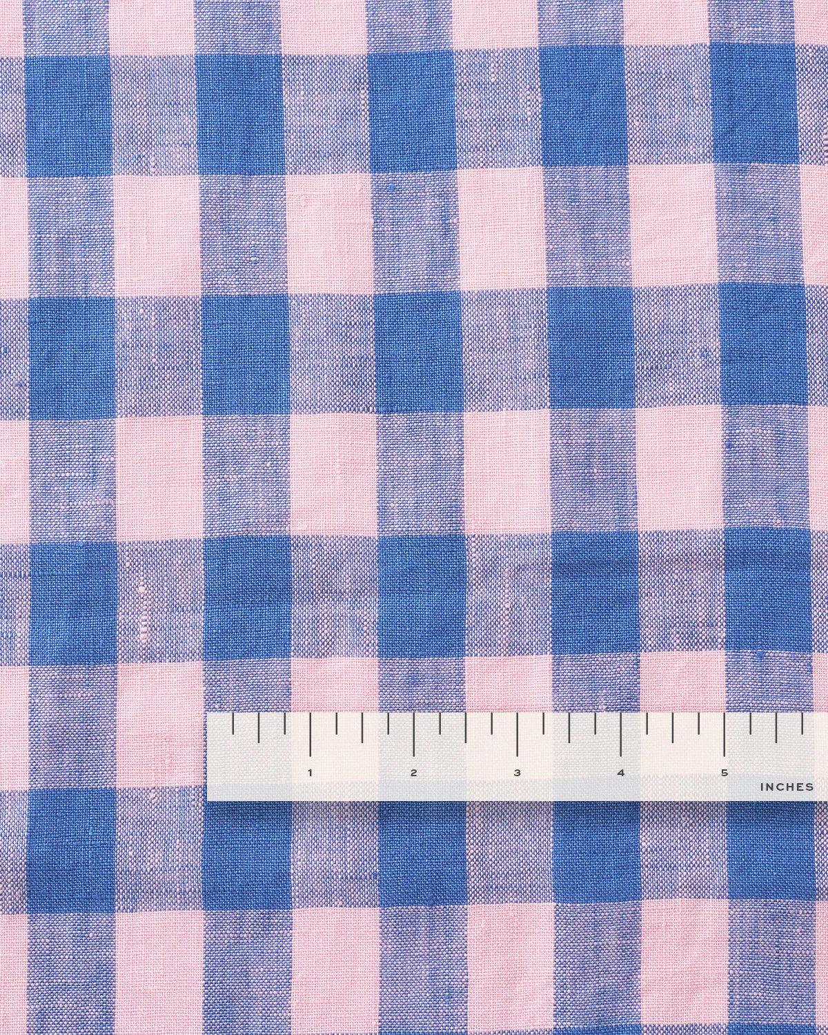 Sugarplum Large Gingham Washed Linen - Image 3