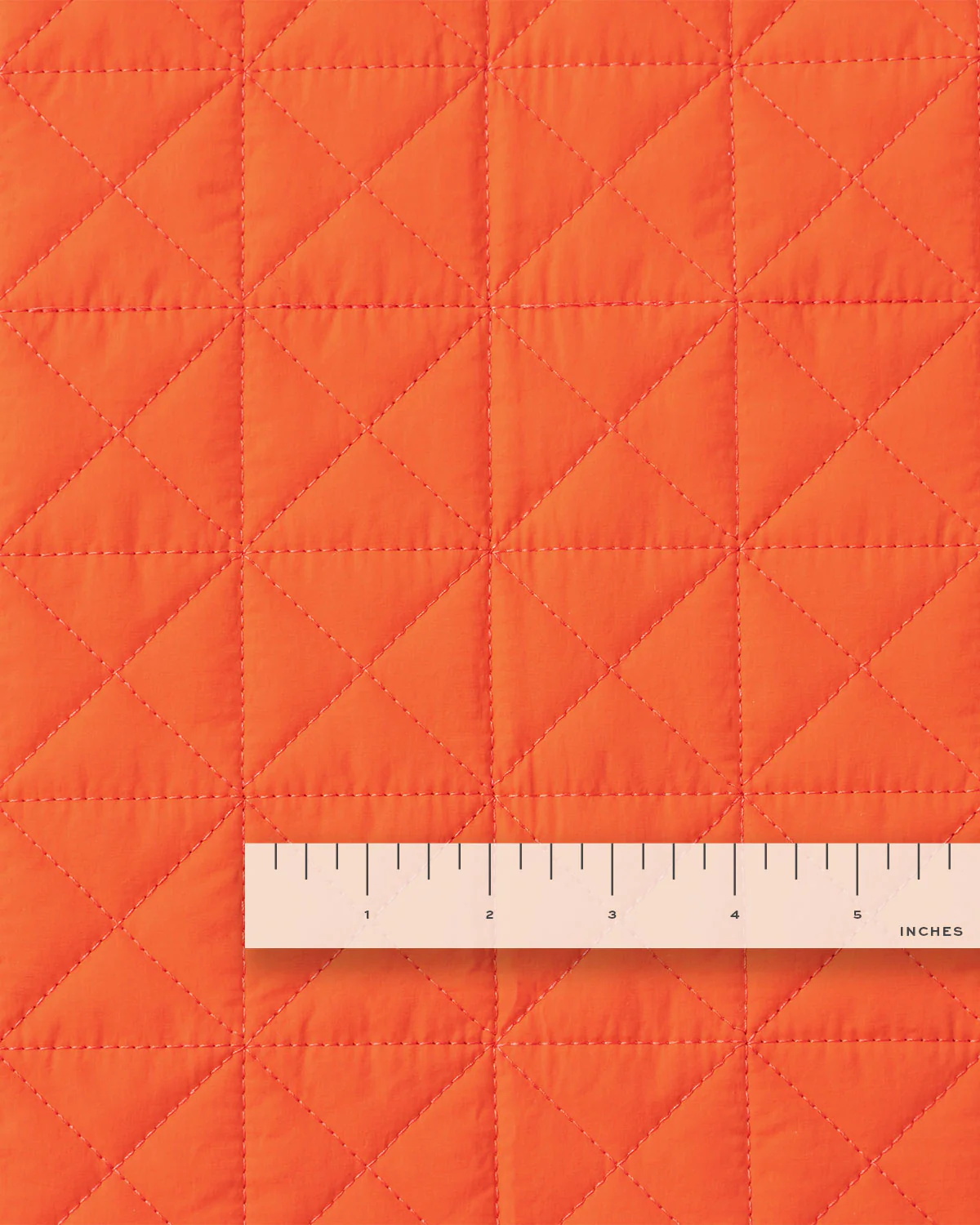 Tomato and Brown Quilted Puffer - Image 2