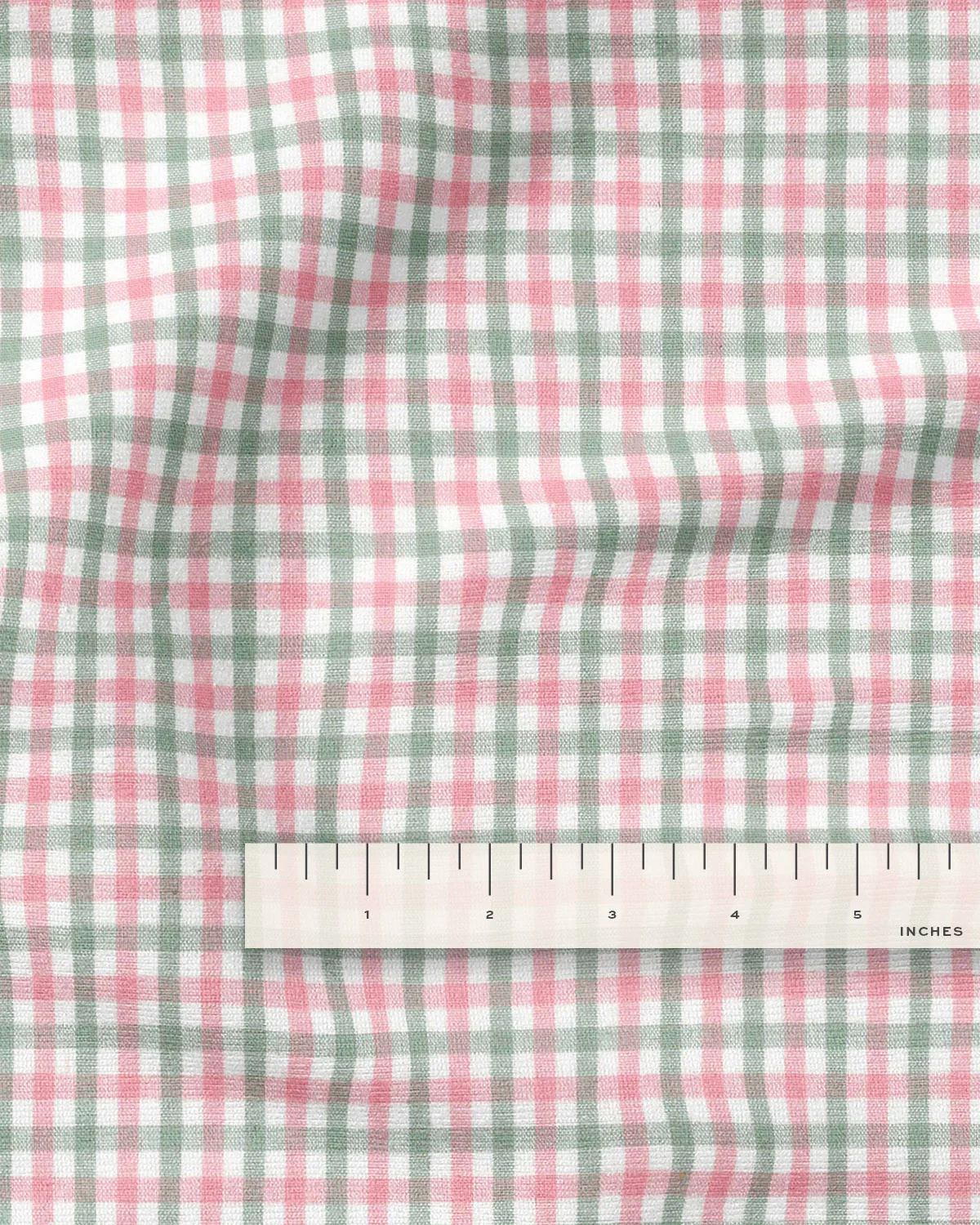 Watermelon Petite Gingham Cotton - Image 3