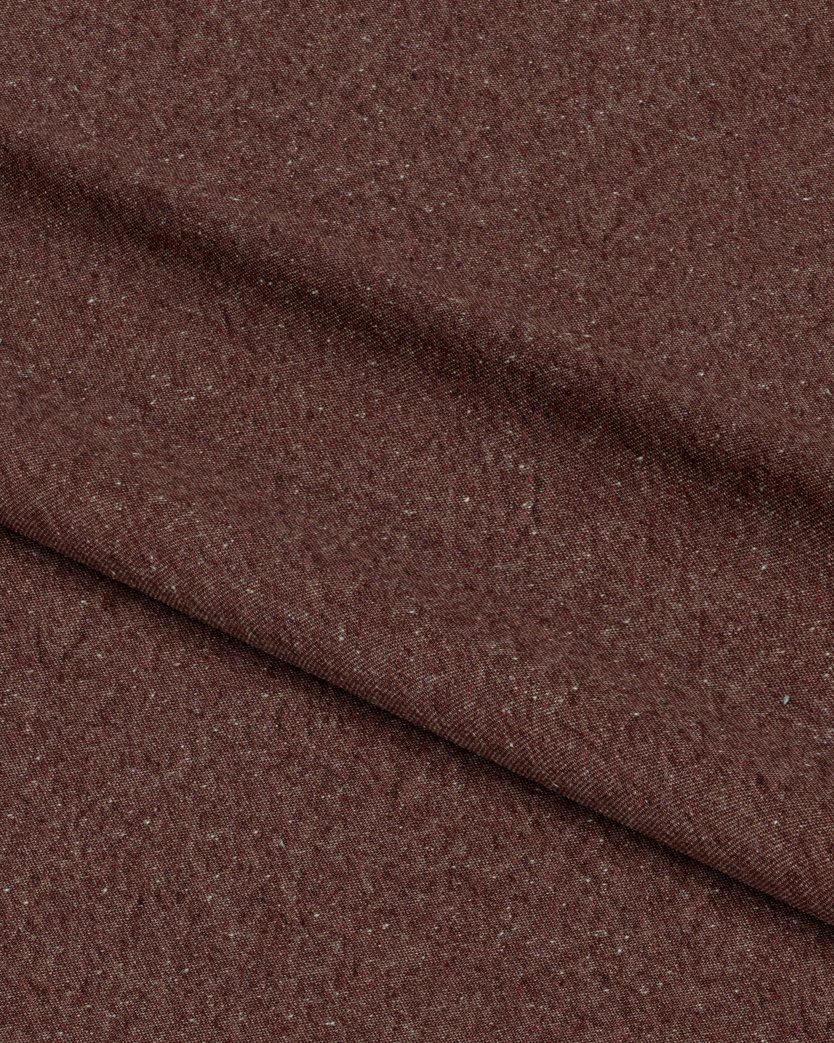 Weathered Brick Cotton Neps Fleck Denim