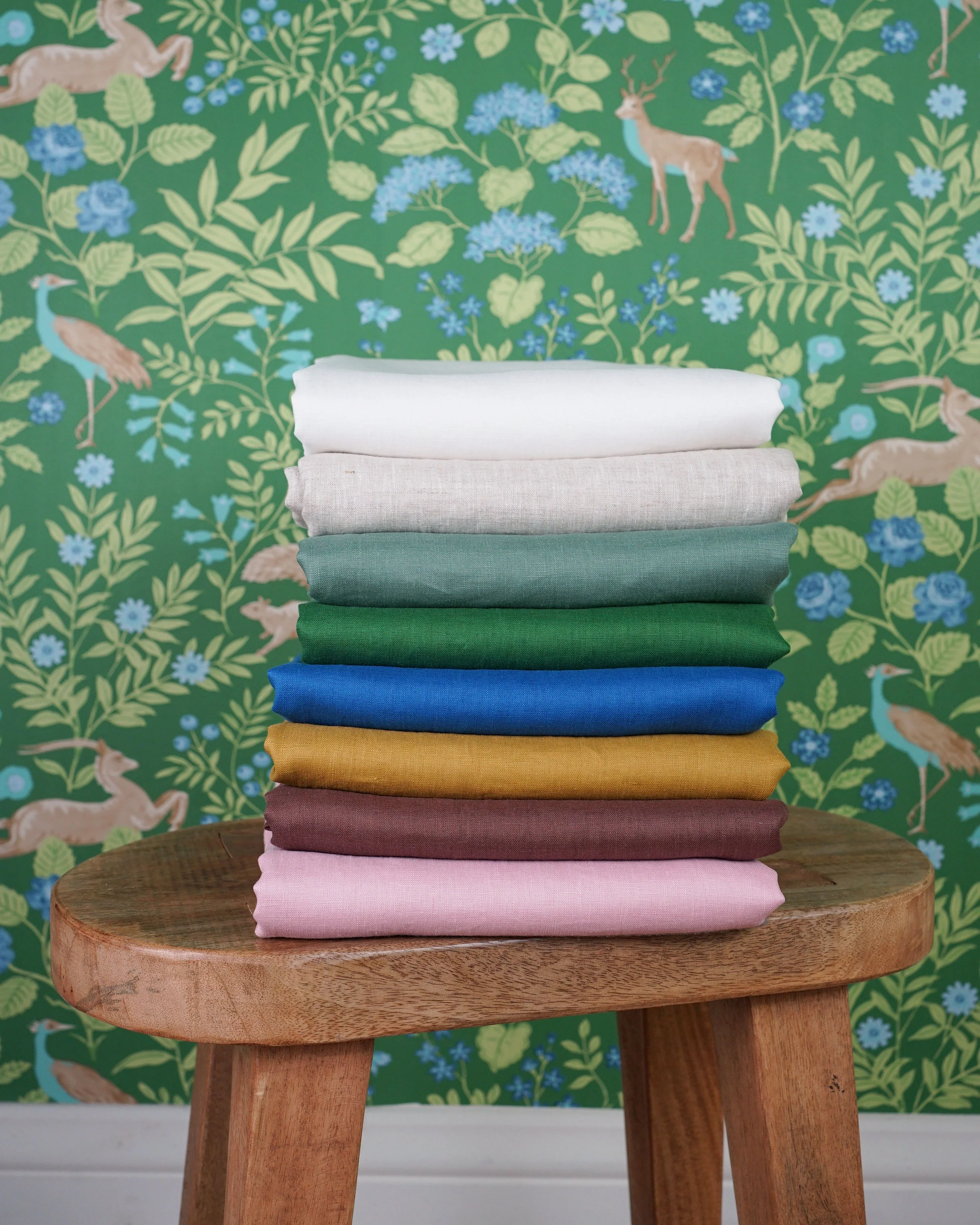 Cobalt Summer Cloud Linen - Image 4