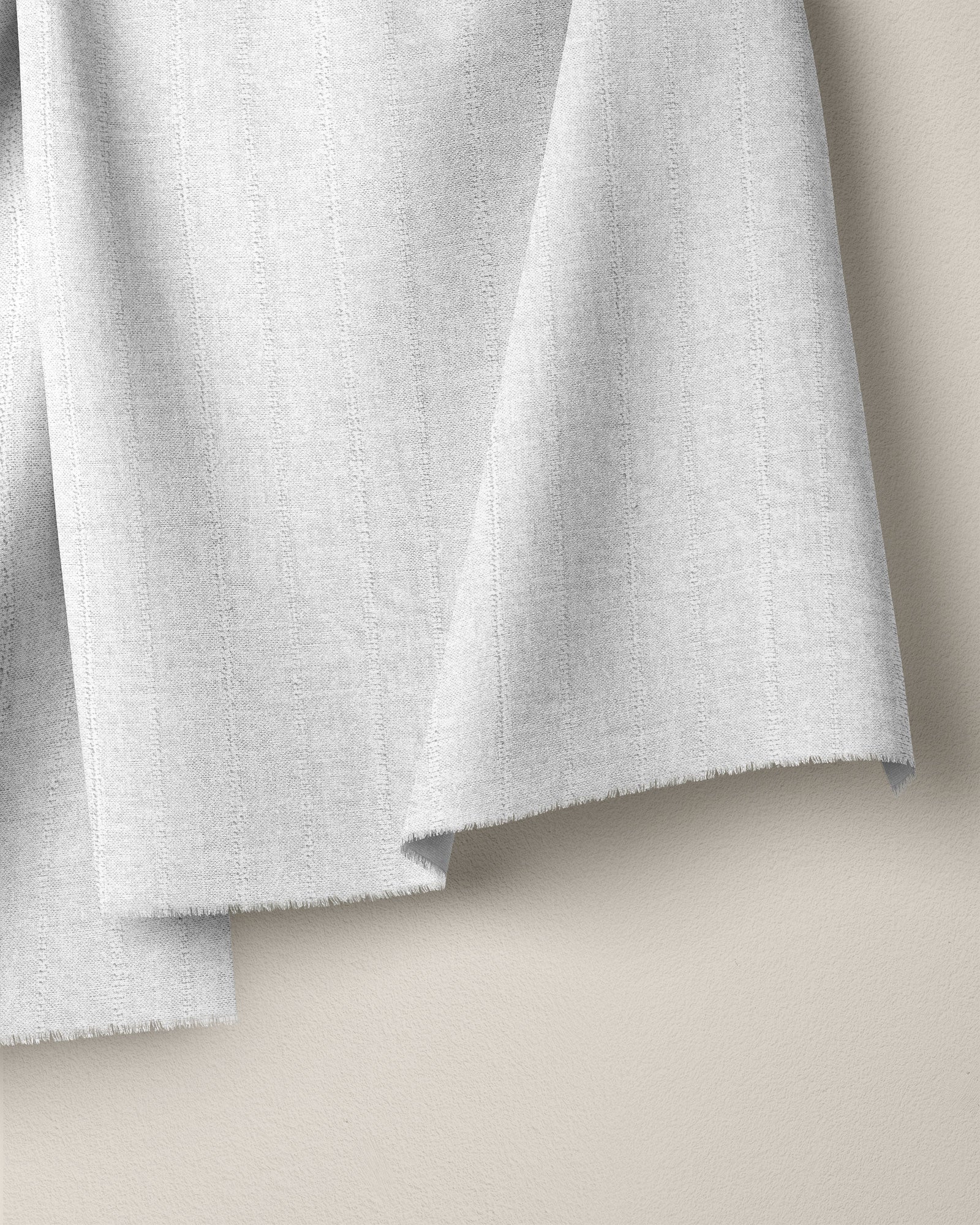 White Leno Weave Premium Linen